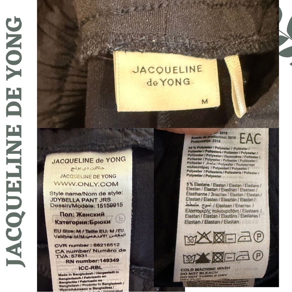Jacqueline de Yong Dark Navy Blue High Waist Pants Size Medium - Picture 7 of 7